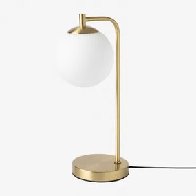 Candeeiro De Mesa Com Bola De Cristal Uvol Dourado - Sklum