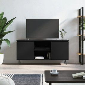 vidaXL Móvel de TV 104x35x50 cm derivados de madeira preto