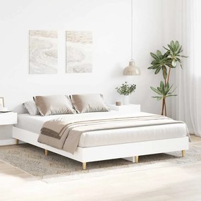 Estrutura de cama sem colchão 140x200 cm branco