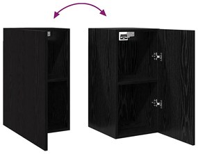 Conjunto de móvel de TV 7 pcs Carvalho preto 30.5 x 30 x 60 cm