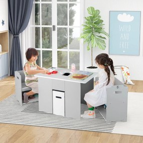 Conjunto Infantil 4 em 1 "Livia" - Mesa de Atividades com 2 Cadeiras A