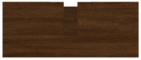 Armário casa banho 80x33x60 cm deriv.madeira carvalho castanho