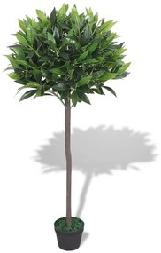 vidaXL Planta loureiro artificial com vaso 125 cm verde