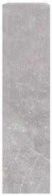 Sapateira c/ espelho 2 divisórias 63x17x67 cm cinza cimento
