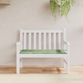vidaXL Almofadão banco jardim 120x50x4 cm tecido oxford padrão folhas