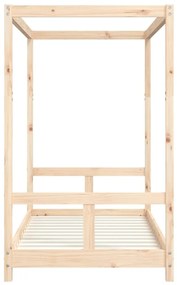 Estrutura de cama infantil 80x160 cm pinho maciço