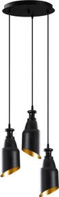 Candeeiro de Teto Berceste – Preto – 33 x 33 cm