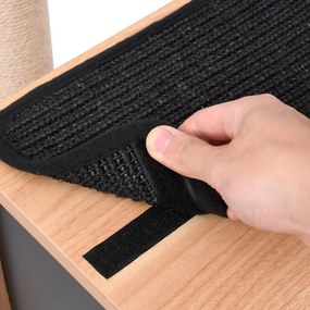 Árvore para gatos c/ tapete arranhador sisal 129 cm
