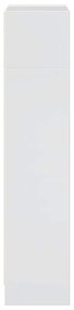 Estante 40x24x109 cm derivados de madeira branco brilhante