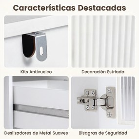 Toucador de Maquilhagem com Espelho, 106 x 40 x 134,5 cm, Iluminação Regulável, Branco