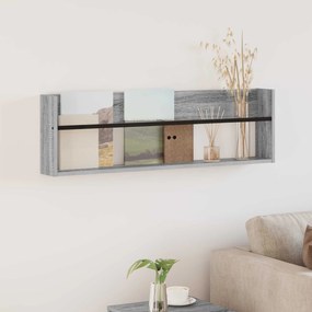 vidaXL Estante de Revistas Cinza Sonoma 100 x 12 x 30 cm
