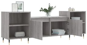 Móvel de TV 160x35x55 cm derivados de madeira cinzento sonoma