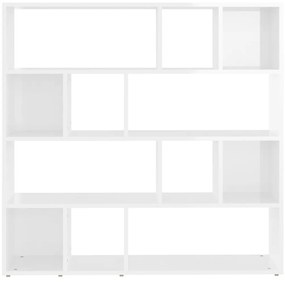 Estante/divisória 105x24x102 cm branco brilhante