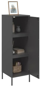 Aparador alto 36x39x113 cm aço preto