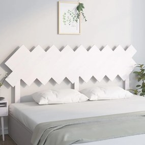 Cabeceira de cama 178x3x80,5 cm pinho maciço branco