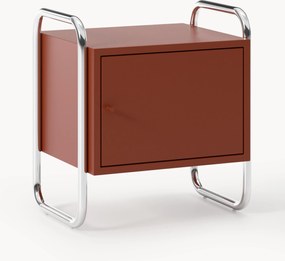 Mesa de cabeceira em metal Robyn, com opção de dobradiça à esquerda ou à direita