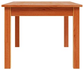 Mesa de centro 80x50x40 cm madeira pinho maciça castanho cera