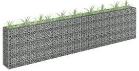 Canteiro elevado/cesto gabião 360x30x90 cm aço galvanizado