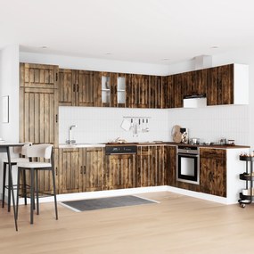 vidaXL Armário de Cozinha Lucca 2 pcs Castanho 80 x 46 x 81.5 cm