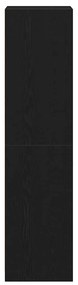 Guarda-roupa vidaXL em Carvalho Preto de 50x50x200 cm em Madeira de En