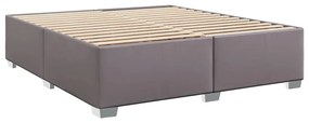 Estrutura de cama 180x200 cm couro artificial cinzento