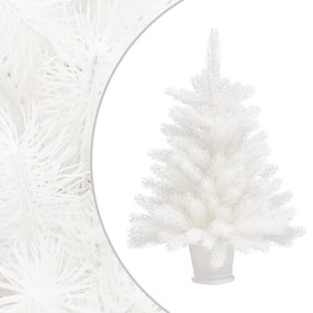 vidaXL Árvore de Natal artificial agulhas realistas 65 cm branco