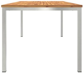 Mesa de Jantar Exterior 200x90x74,5 cm Madeira Maciça de Acácia