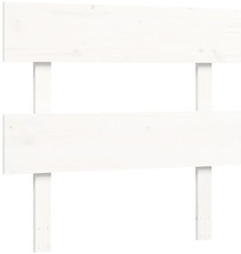 Cama sem colchão 90x200 cm madeira de pinho maciça branco