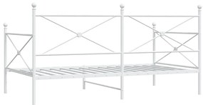 Cama de Dia sem Colchão 100x200 cm aço branco