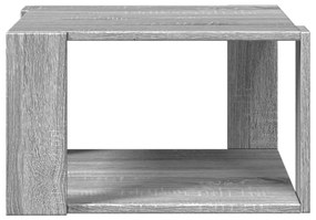 Mesa de centro 51,5x51,5x30cm derivados de madeira cinza sonoma