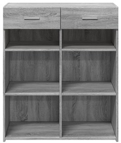 Aparador 80x42,5x93 cm derivados de madeira cinzento sonoma