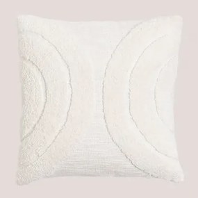 Almofada Quadrada de Algodão (45x45 cm) Zaylee Branco - Sklum