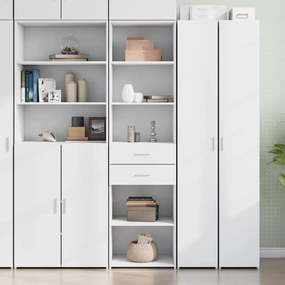 vidaXL Armário alto 50x42,5x185 cm derivados de madeira branco