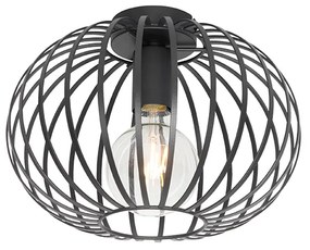 LED Plafon Inteligente Preto 30 cm Incl. Wifi G95 - Johanna