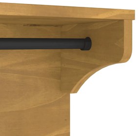 Cabide de parede SANDNES 87x30x42 cm Pinho de madeira maciça