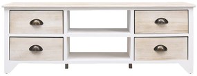 Móvel de TV 108x30x40 cm madeira paulownia maciça