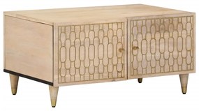 vidaXL Mesa de centro 80x50x40 cm madeira de mangueira maciça