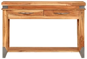Mesa consola 110x34x74 cm madeira de acácia maciça
