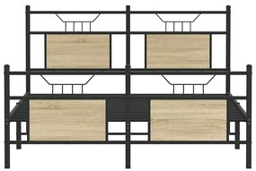 Estrutura cama s/ colchão derivados de madeira carvalho sonoma