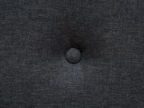 Cama de casal em tecido cinzento escuro 160 x 200 cm SAVERNE Beliani