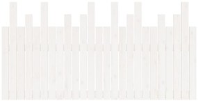 Cabeceira de parede 159,5x3x80cm madeira de pinho maciça branco