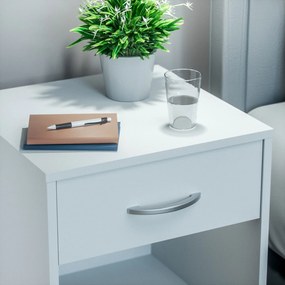 Mesa de cabeceira Hamburgo 50x40x35cm Branco