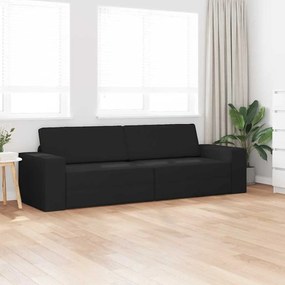 Sofá Cama 2 em 1 Preto 245x150x60.5 cm Tecido