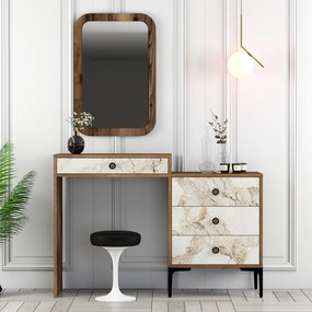 Dresser Lizbon500 – Walnut/White – 124x84,7x40 cm