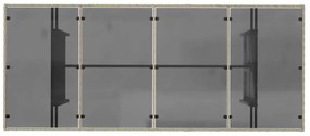 Conjunto de Jantar para Exterior 7 pcs Cinzento-claro