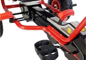 KART A PEDAIS PARA CRIANÇAS DE 3 A 8 ANOS VERMELHO