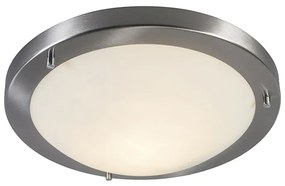 LED Candeeiro de teto inteligente em aço 31 cm com WiFi A60 IP44 - Yuma Moderno