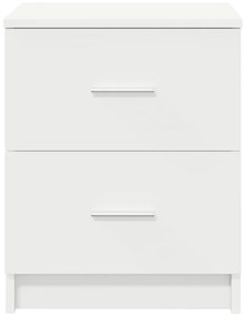 Mesa de cabeceira com 2 gavetas 40x36x50 cm branco