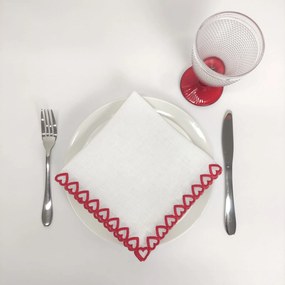 Individual/Guardanapo Toque de Amor Linho JOL