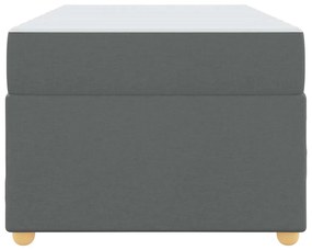 Estrutura de cama com colchão Cinzento escuro 100 x 200 cm